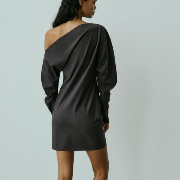 ZARA PINSTRIPE DRESS - Picture 6 of 8